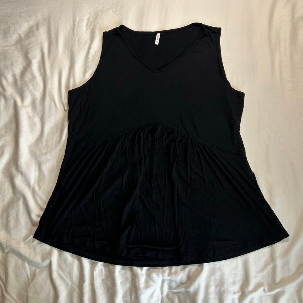 Tencede black flowy shirt size 2XL